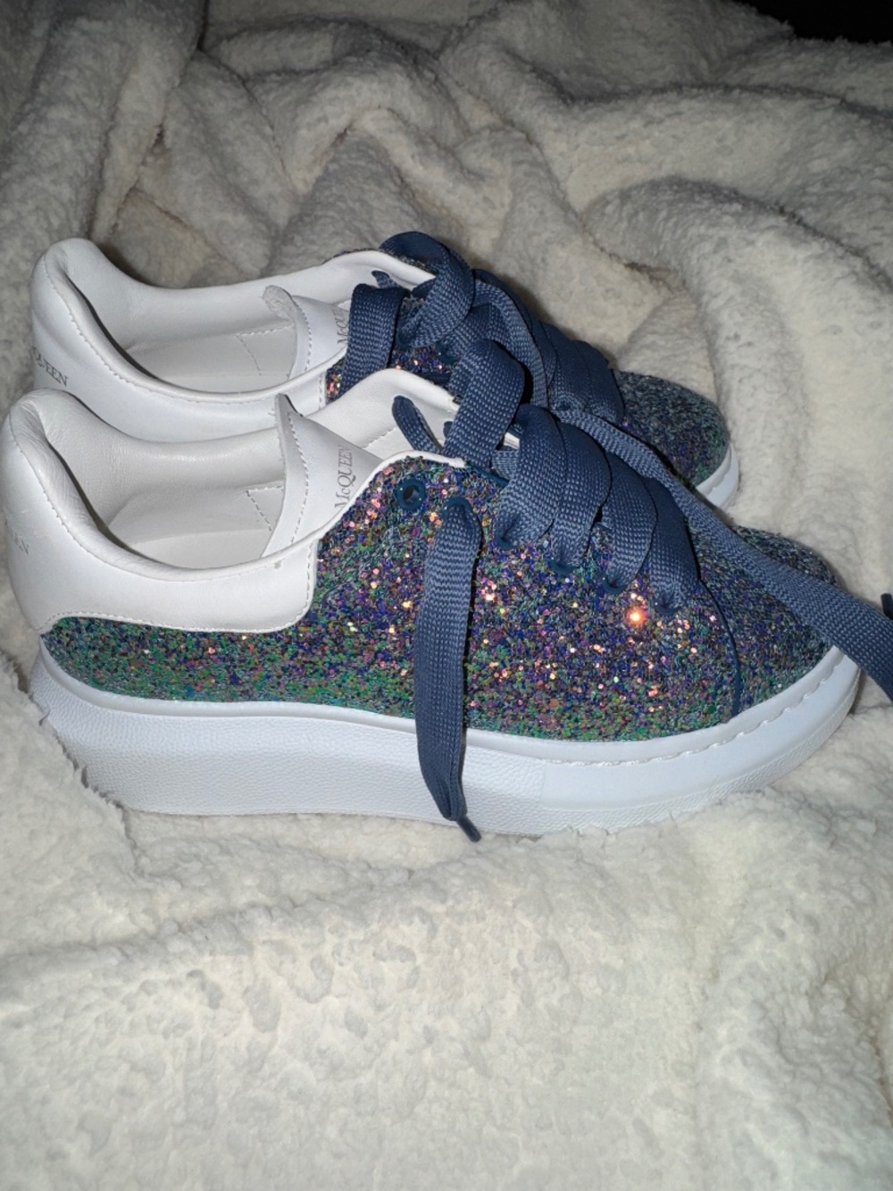 Alexander McQueen Kid's Sneakers Glitter